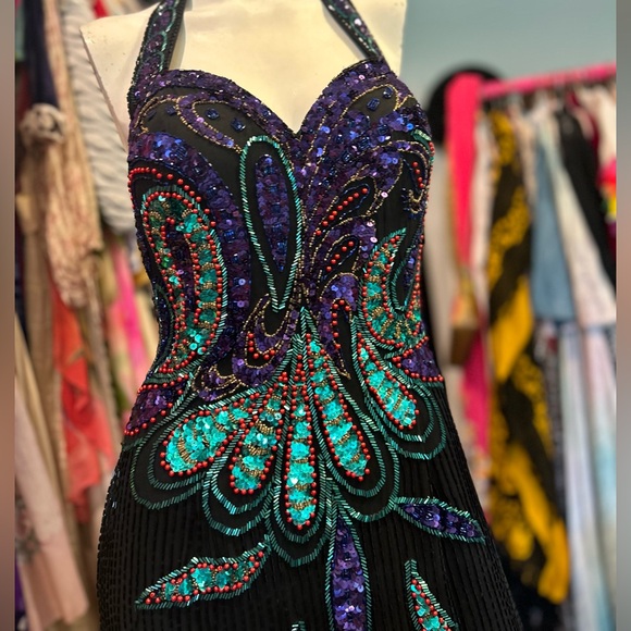 FABULOUS 90s Sequin Cocktail Dress